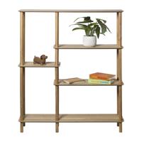 Vakkenkast Scandi hoog - naturel - 140x120x30 cm Vakkenkast Scandi hoog - naturel - 140x120x30 cm