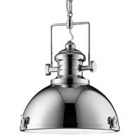 Searchlight Chrome hanglamp Industrial Pendants Ø 31cm 2297CC - thumbnail