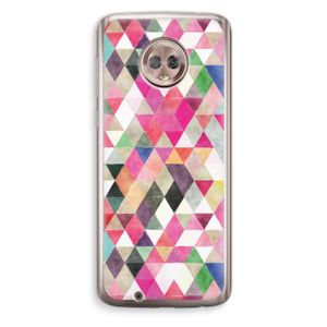 Gekleurde driehoekjes: Motorola Moto G6 Transparant Hoesje