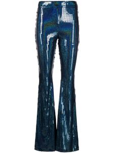 The New Arrivals Ilkyaz Ozel pantalon évasé Colette à sequins - Bleu