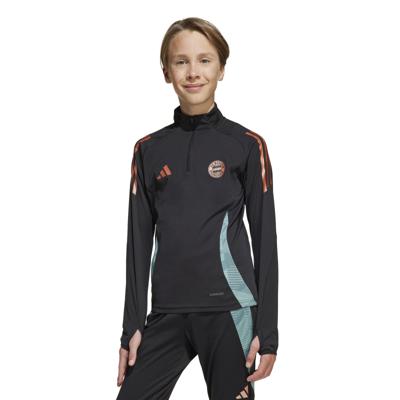 adidas Bayern München Trainingstrui 1/4-Zip 2024-2025 Kids Zwart Groen Brons