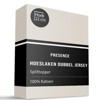 Splittopper Hoeslaken Katoen Dubbel Jersey 160x200 Cm Ademend Presence - Dekbed-Discounter.nl