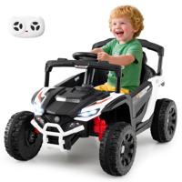 Kinderen 12V Elektroauto met Afstandsbediening Elektrische UTV-truck Kinderauto Kindervoertuig Wit