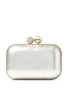 Jimmy Choo pochette Cloud à ornements de perles - Argent