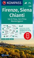Wandelkaart 2458 Firenze - Siena - Chianti | Kompass - thumbnail