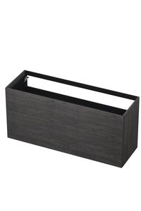 INK wastafelonderkast 2 laden greeploos push to open hout decor 140x45x65cm, oer grijs