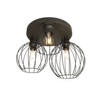 Emibig Plafondlamp Nest 3 lichts Ø 40 cm zwart