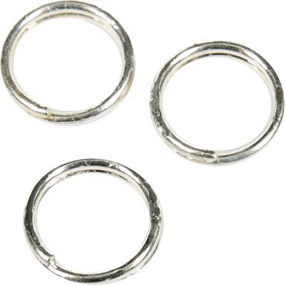Creativ Company Splitring, d 5 mm, verzilverd, 30 stuk/ 1 doos