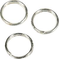 Creativ Company Splitring, d 5 mm, verzilverd, 30 stuk/ 1 doos