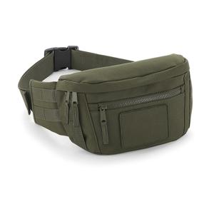 Heuptas - legergroen - 3 liter - 28 x 17 x 10 cm - polyester - volwassenen - buideltas