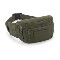 Heuptas - legergroen - 3 liter - 28 x 17 x 10 cm - polyester - volwassenen - buideltas