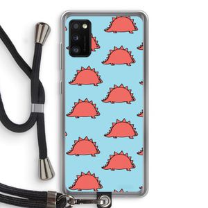 Dinosawrr: Samsung Galaxy A41 Transparant Hoesje met koord