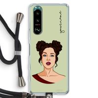 Pop-Art Creator: Sony Xperia 5 III Transparant Hoesje met koord