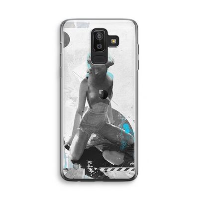 I will not feel a thing: Samsung Galaxy J8 (2018) Transparant Hoesje