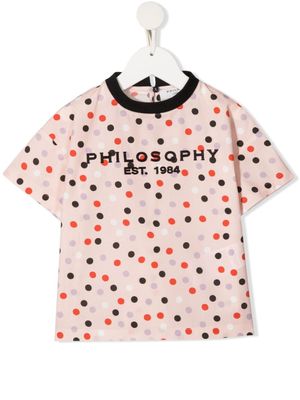 Philosophy Di Lorenzo Serafini Kids t-shirt à logo imprimé - Rose
