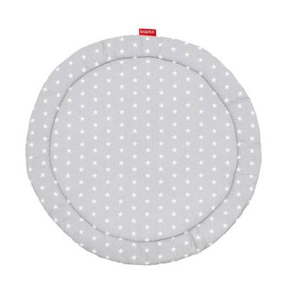 Bopita 2-zijdig boxkleed Rondo stars grijs/wit Bopita 2-zijdig boxkleed Rondo stars grijs/wit