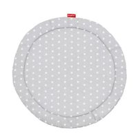 Bopita 2-zijdig boxkleed Rondo stars grijs/wit - thumbnail