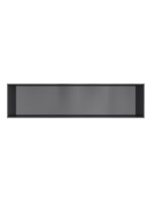 Hotbath &MORE Inbouwnis 30x120x10cm Geborsteld Zwart PVD