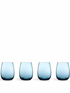 Nude lot de quatre verres Colored U - Bleu