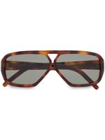 Saint Laurent Eyewear lunettes de soleil SL 569 Y à monture pilote - Noir - thumbnail