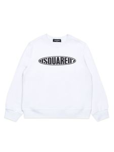 DSQUARED2 KIDS sweat en jersey à logo imprimé - Blanc