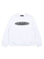 DSQUARED2 KIDS sweat en jersey à logo imprimé - Blanc