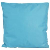 Buiten of tuin sier kussens - lichtblauw - 60 x 60 cm - binnen/buiten - tuinbank