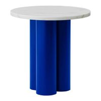 Normann Copenhagen Dit Bijzettafel - Bright Blue White Carrara