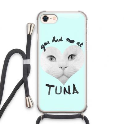 You had me at tuna: iPhone 7 Transparant Hoesje met koord