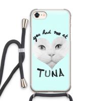 You had me at tuna: iPhone 7 Transparant Hoesje met koord