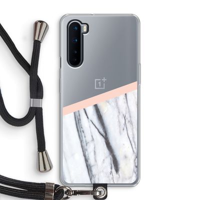A touch of peach: OnePlus Nord Transparant Hoesje met koord