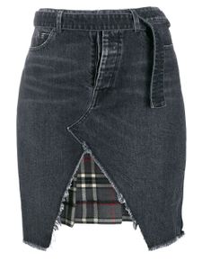 UNRAVEL PROJECT jupe Hybrid en jean - Noir