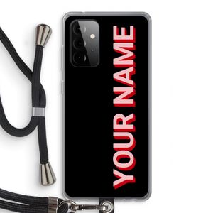 Namecase: Samsung Galaxy A72 5G Transparant Hoesje met koord