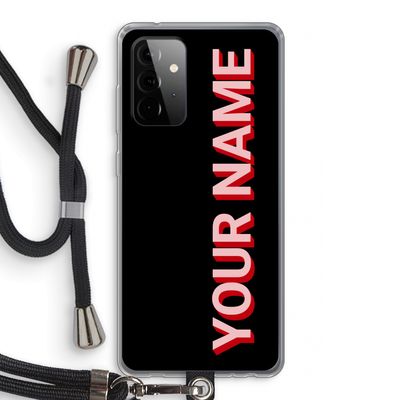 Namecase: Samsung Galaxy A72 5G Transparant Hoesje met koord