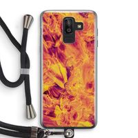 Eternal Fire: Samsung Galaxy J8 (2018) Transparant Hoesje met koord