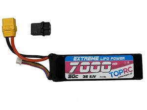 TRC Semi-Softcase Lipo 50c 11,1 volt 7000mah met XT90 stekker & Verloopstekker geschikt voor Traxxas