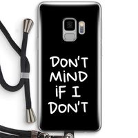 Don't Mind: Samsung Galaxy S9 Transparant Hoesje met koord