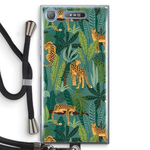 Luipaard 2: Sony Xperia XZ1 Transparant Hoesje met koord