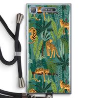 Luipaard 2: Sony Xperia XZ1 Transparant Hoesje met koord