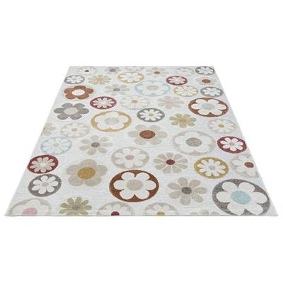 Karpet24 Mira - Stijlvol Buitentapijt met Vrolijk Bloemendesign voor Binnen & Buiten-120 x 160 cm