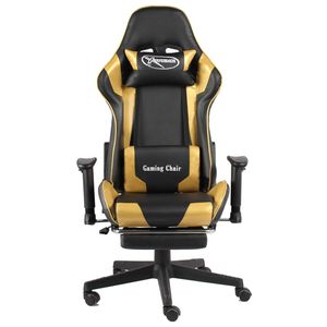 The Living Store Gamingstoel - Luxe - opvallend - Hoog rugleuning - Ergonomisch - Dik gevoerde zitting - 2 extra