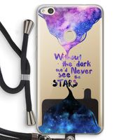 Stars quote: Huawei Ascend P8 Lite (2017) Transparant Hoesje met koord