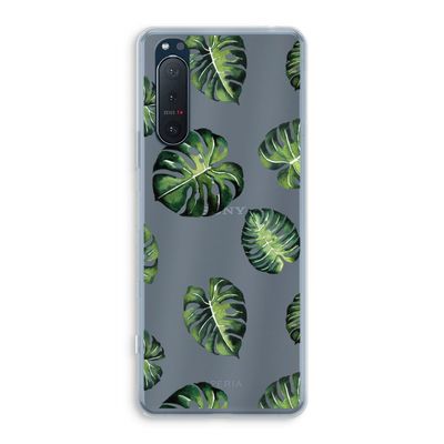 Tropische bladeren: Sony Xperia 5 II Transparant Hoesje