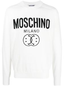 Moschino sweat à logo imprimé - Blanc