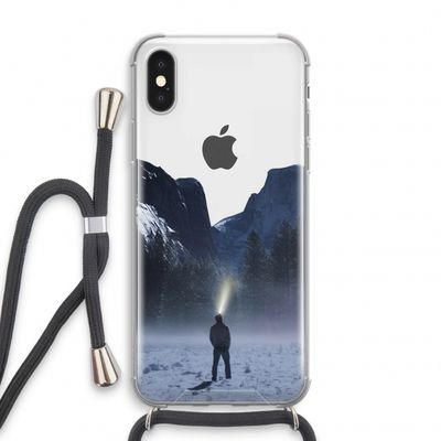 Wanderlust: iPhone XS Transparant Hoesje met koord