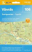 Topografische kaart - Wandelkaart 106 Sverigeserien Vännäs | Norstedts