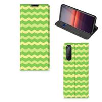 Sony Xperia 5 II | Hoesje met Magneet | Waves Green