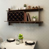 Wijnrek met Wijnglashouder Glazenrek Flessenrek Wijnstandaard Flessenstandaard Hangend Wijnrek Wijnfleshouder