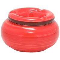 Dolomite Storm Asbak - keramiek - rood - 13,5 x 7 cm