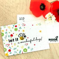 BLOOM your message Bloeikaart - let it BEE a wonderful day! BLOOM your message Bloeikaart - let it BEE a wonderful day!